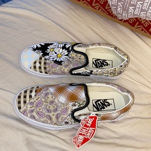 Never worn Vans, 6 womens